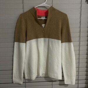 J. Crew 3/4 zip sweater
